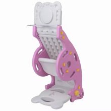 3 az 1-ben Gyerek Csúszda és Hinta 98X40X100CM rózsaszín