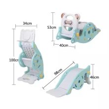 3 az 1-ben Gyerek Csúszda és Hinta 98X40X100CM kék