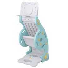 3 az 1-ben Gyerek Csúszda és Hinta 98X40X100CM kék