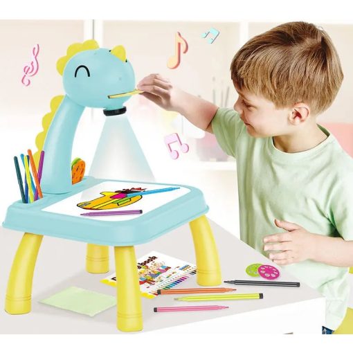 Projektoros Készségfejlesztő Rajztábla És Asztal Kék