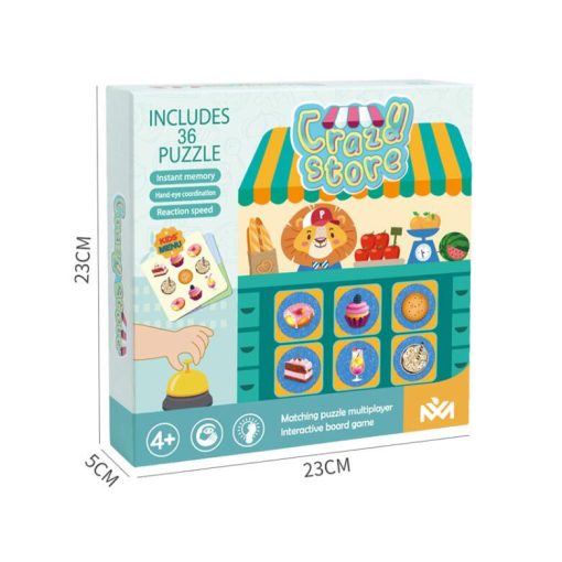 Crazy Srore Őrült Bolt Logikai keresse ugyanazt a versenyt Memória Játék Tarsas Jatek