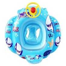  Felfújható Csónak Gyerekeknek Kormánykerékkel Cápa 1-5 Éves