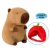 Capybara plüss - sapkában 25 cm véletlenszerű szín