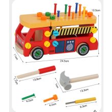 Faból Készült Autó Csavaros Játék