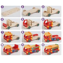 Faból Készült Autó Csavaros Játék