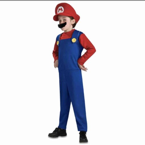 Super Mario Jelmez Farsangi Jelmez Gyerekeknek L Mérető 120-130cm