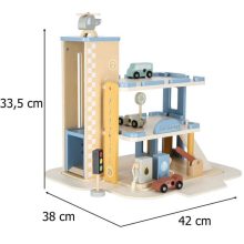 Fa garázs, többszintes parkolóház, benzinkút