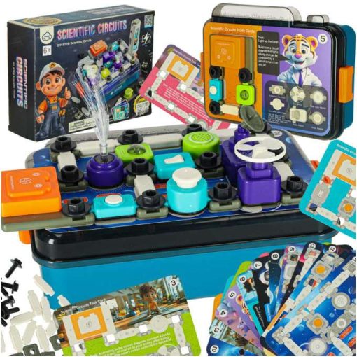 Kis villanyszerelő elektronikai oktatókészlet 45 darabos + 12 kártya