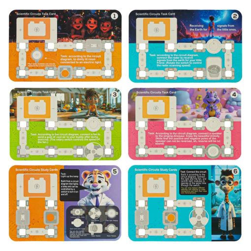 Kis villanyszerelő elektronikai oktatókészlet 45 darabos + 12 kártya