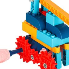 Építőkockák, motorral mozgatható, 116 darabos