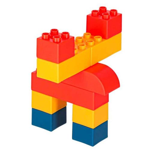 Építőkockák, motorral mozgatható, 116 darabos