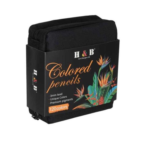 Színes ceruzák tokban, 120 darabos készlet