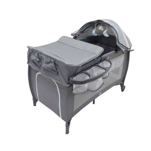 Összecsukható babaágy, kétszintes pelenkázóasztal utazóágyhoz, max. 15 kg