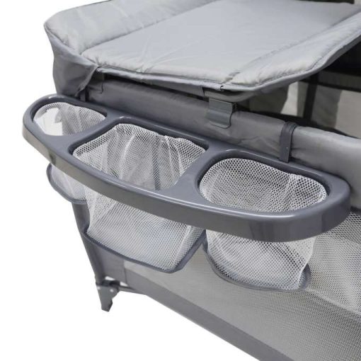 Összecsukható babaágy, kétszintes pelenkázóasztal utazóágyhoz, max. 15 kg