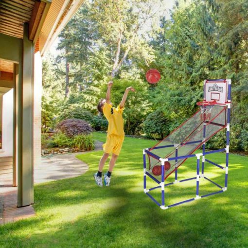 Kosárlabda játék, árkád, sport, hordozható, 2 labdás kosárlabda pumpa