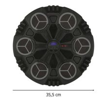 Falra szerelhető boxedzőpad zenével, Bluetooth LED-del és USB-vel