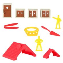 Gyerekhomok 750g házikó formák figurák kreatív Kinetikus homok készlet 