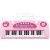   Gyerek billentyűzet interaktív zongora orgona 37 billentyű mikrofonállvány kék