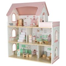 LULILO Peonio 70cm LED rózsaszín fa babaház