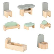 LULILO Peonio 70cm LED rózsaszín fa babaház