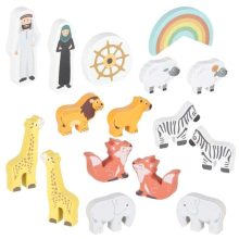 Lulilo Fa Válogató Noé bárkája Állatos Hajó 9 Darab