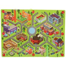 Mágneses labirintus játék fa tábla utazáshoz nagyvárosban 2 játékos számára