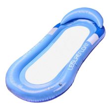 Felfújható strandmatrac függőágy vízi nyugágy karosszék úszómedencéhez kék