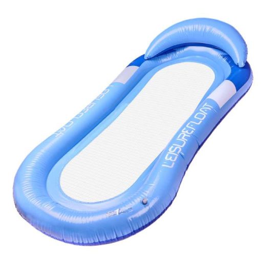 Felfújható strandmatrac függőágy vízi nyugágy karosszék úszómedencéhez kék