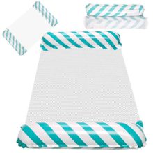 Felfújható strandmatrac függőágy vízi nyugágy karosszék úszómedencéhez kék