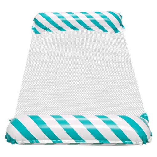 Felfújható strandmatrac függőágy vízi nyugágy karosszék úszómedencéhez kék