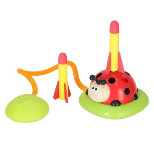 Ügyességi játék gyerekeknek, ugrókötél, kilövő, célba dobás, katicabogár 3 az 1-ben