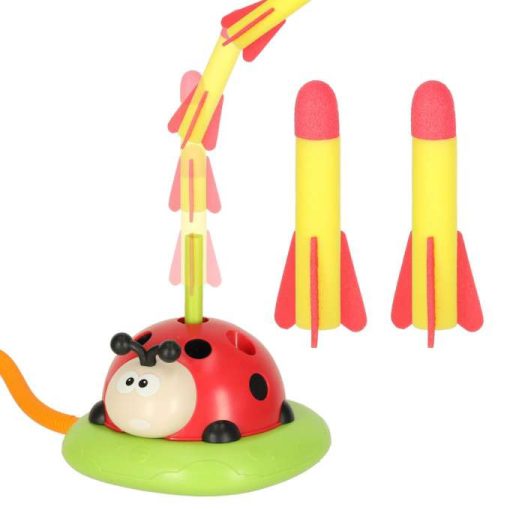 Ügyességi játék gyerekeknek, ugrókötél, kilövő, célba dobás, katicabogár 3 az 1-ben