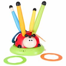 Ügyességi játék gyerekeknek, ugrókötél, kilövő, célba dobás, katicabogár 4 az 1-ben