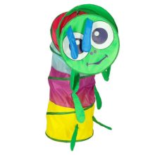 Gyermek kerti alagút sátor önszerelő pályával otthoni kertbe, nagy összecsukható hernyó