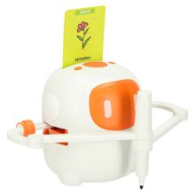 Oktatási robot interaktív tanulási rajz írás flash kártyákat markerek narancssárga