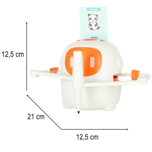 Oktatási robot interaktív tanulási rajz írás flash kártyákat markerek narancssárga