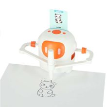 Oktatási robot interaktív tanulási rajz írókészlet flash kártyák markerek rózsaszín