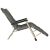   LUARO kerti nyugágy, összecsukható turistaszék párnával, szürke