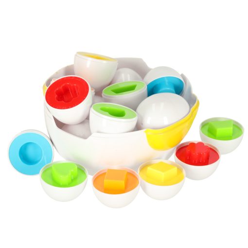 Oktató kirakó válogató, párosítja a tojás formáit 12 db-os tyúk