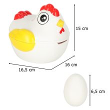 Oktató kirakó válogató, párosítja a tojás formáit 12 db-os tyúk