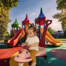 LED gravitációs roller Swing FIX S1 fogantyúval, rózsaszín, max. 65kg