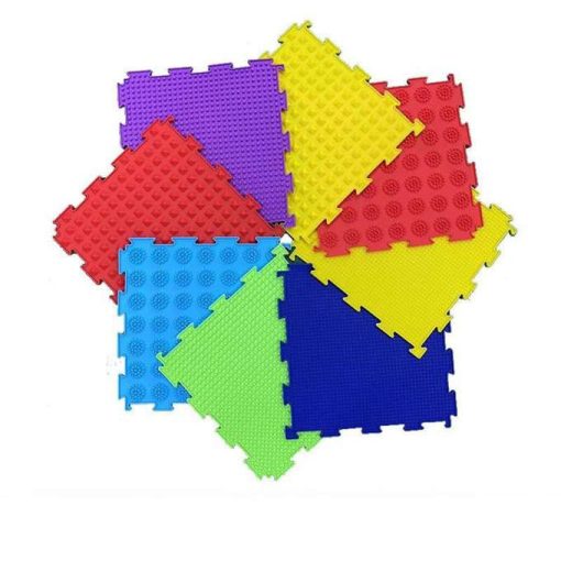 Szenzoros Montessori Puzzle Matrac Talpmasszázshoz 8 Darabos