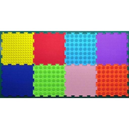 Szenzoros Montessori Puzzle Matrac Talpmasszázshoz 8 Darabos