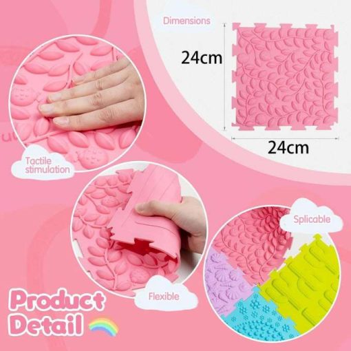 Szenzoros Montessori Puzzle Matrac Talpmasszázshoz 8 Darabos