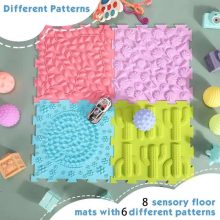 Szenzoros Montessori Puzzle Matrac Talpmasszázshoz 8 Darabos