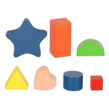 Fa oktatótorony alakválogató, számolás tanuláshoz, 71 cm, XXL