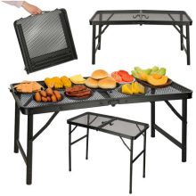 LUARO kempingasztal, összecsukható, 80 x 40 x 66 x 37 cm