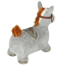 UGRÁLÓ LÓ FELFÚJHATÓ SZŐR szürke SZÍNŰ UGRÁLÓ