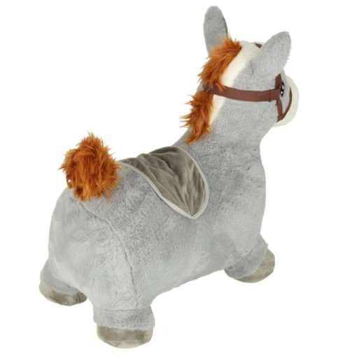 UGRÁLÓ LÓ FELFÚJHATÓ SZŐR szürke SZÍNŰ UGRÁLÓ