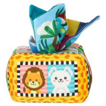 Válogató papírzsebkendő doboz szenzoros Montessori plüss számok betűk